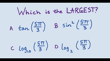 Comparing trig and log expressions, a common Oxbridge Admissions problem
