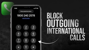 How to Block Outgoing International Calls On iPhone (tutorial)