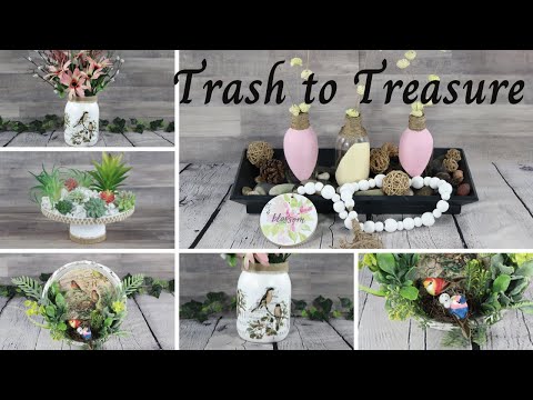trash to treasure 2021 |Useful DIY Challenge May 2021| modernfarmhousedecor2021