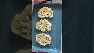 One Pan Chicken Parmesan Cauliflower Steaks #shorts