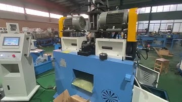 Automatic CNC Double Head Chamfering Machine For OD 120mm Dumbbell End Beveling