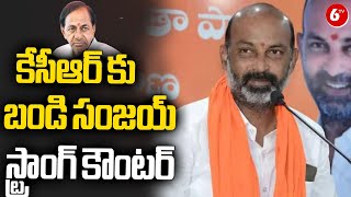 BJP Bandi Sanjay strong Counter To KCR | MLC Kavitha Delhi Liquor Scam Case | 6TV