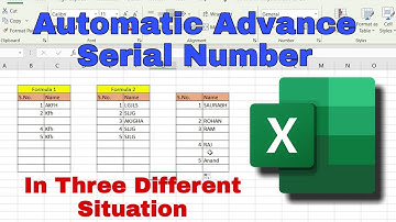 Automatic Advance Serial Number In MS Excel | Excel Tips & Tricks |  S Talk