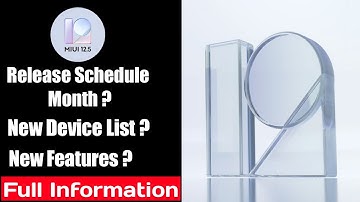[OFFICIAL]MIUI 12.5 Update | MIUI 12.5 Update New Device List Schedule & features| Feb 2021
