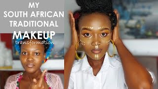 EASY SOUTH AFRICAN TRADITIONAL MAKEUP TUTORIAL | How Close Did I Get? screenshot 1