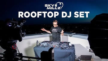 Rooftop DJ Set In Downtown Calgary - Sky Millz Tech House Mix 2020