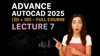 AutoCAD Advanced Course Lecture 7 | Advanced Modify Commands & Editing Tools
