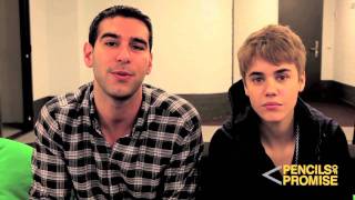 Bring Justin Bieber and Adam Braun to YOUR school!  Pencils of Promise & Schools4all.org