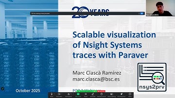 Scalable Visualization of Nsight Systems Traces with Paraver