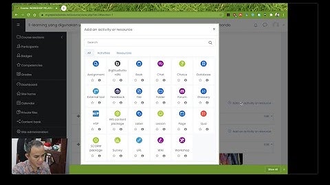 Membuat Label untuk Menampilkan Materi di Moodle