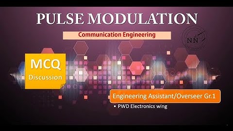 Pulse Modulation: Important MCQs #communicationengineering #engineeringassistant #electronicsmcq