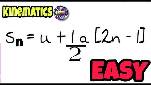 Derivation of displacement of particle in nth second