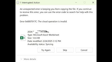 How to fix OneDrive error 0x8007017c the cloud operation is invalid in Windows 11