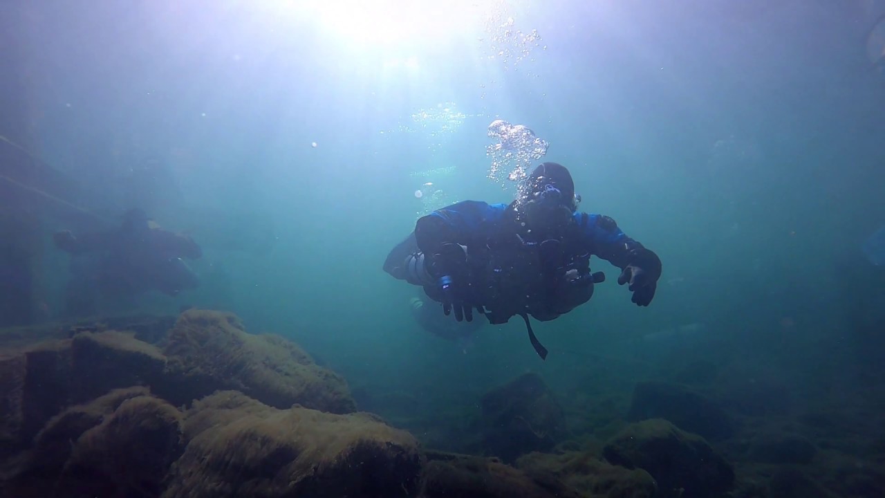 Christbaum versenken 2019 - Tauchschule Hochrhein