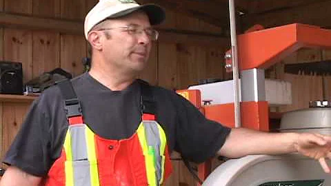 Norwood Portable Band Sawmill Owner Gerald Roberts...