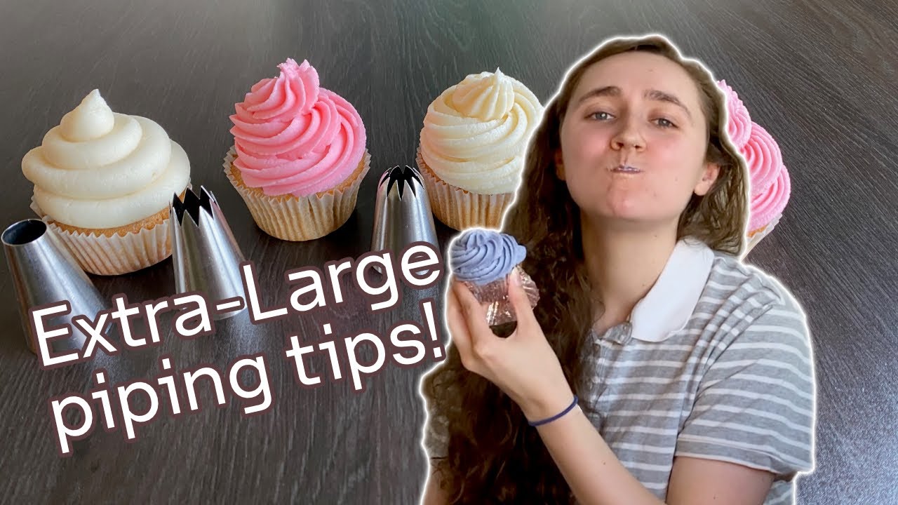 EXTRA LARGE piping tips vs. Wilton Large Tips !!!