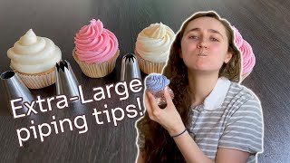EXTRA LARGE piping tips vs. Wilton Large Tips !!! by Tiny Treatery 8,116 views 2 years ago 14 minutes, 49 seconds