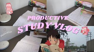 STUDY VLOG🌷🤍| Productive Day In My Life✨| India🇮🇳| 8th Grader| Lots of Studying📚,Motivation and more