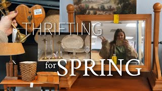 SPRING THRIFTING | 3 thrift stores | HAUL | BUDGETING thrift shopping | SPRING style