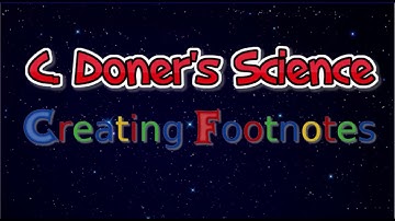 Creating Footnotes and a Bibliography Using Easybib