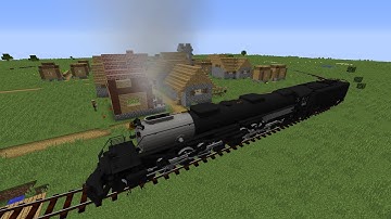 Minecraft Immersive Railroading: Running The Big Boy at Full Speed