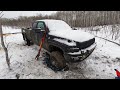 Recovering My Truck Out of a Frozen Slough by Hand