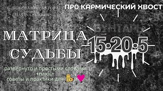 Кармический хвост 15-20-5  Матрица Судьбы - Советы как вывести энергии в ➕. ПОДРОБНО #матрицасудьбы