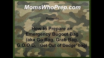 How to Prepare a Bugout Bag