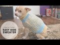 Crochet how to: Easy Crochet Dog Sweater / Part 1 of 2 / free crochet pattern | Last Minute Laura