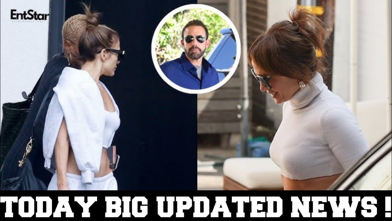 Jennifer Lopez Shows Off Toned Abs in Stylish White Turtleneck Crop Top