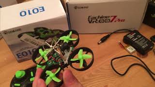 How I built my E-Whoop (E010 Tiny Whoop) + Thoughts on the setup and FPV. I'd totally recommend it!