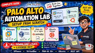 Palo Alto Automation Lab Setup from Scratch  | PAN-OS + Ubuntu + Python + Ansible + REST API