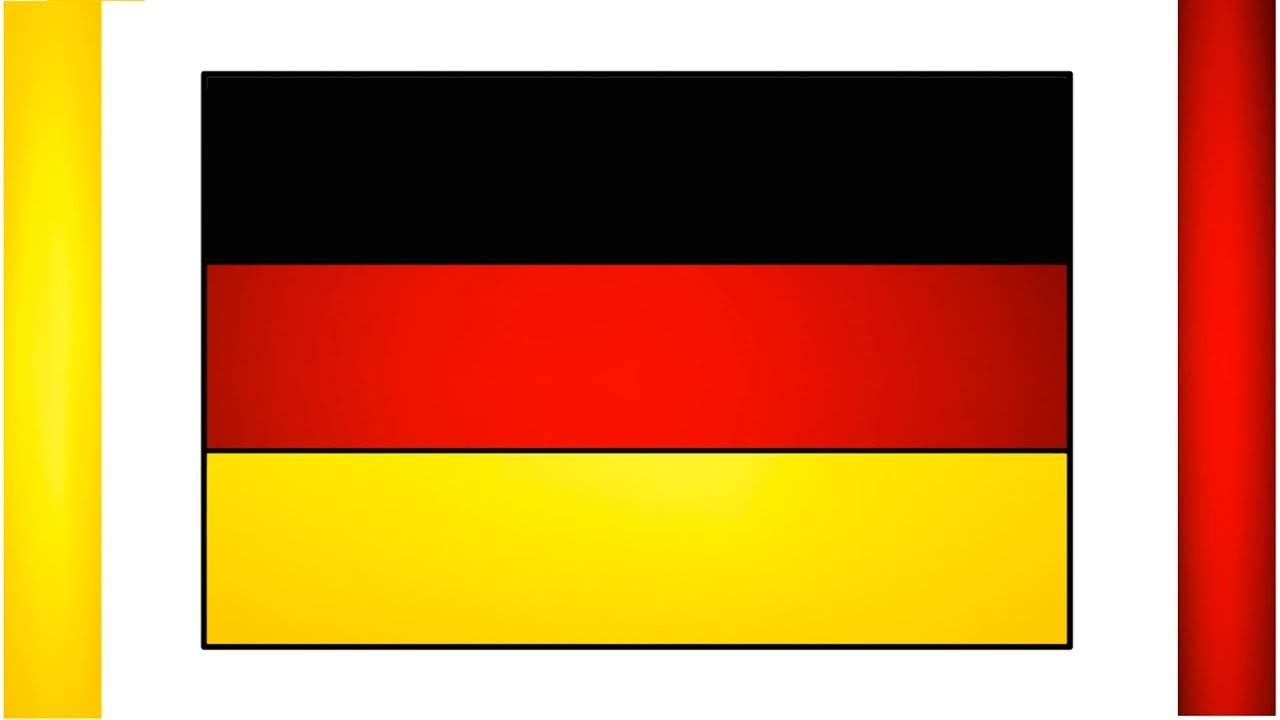 Germany Flag Drawing How To Draw German Flag Colors For Kids Little Channel National Flags Youtube