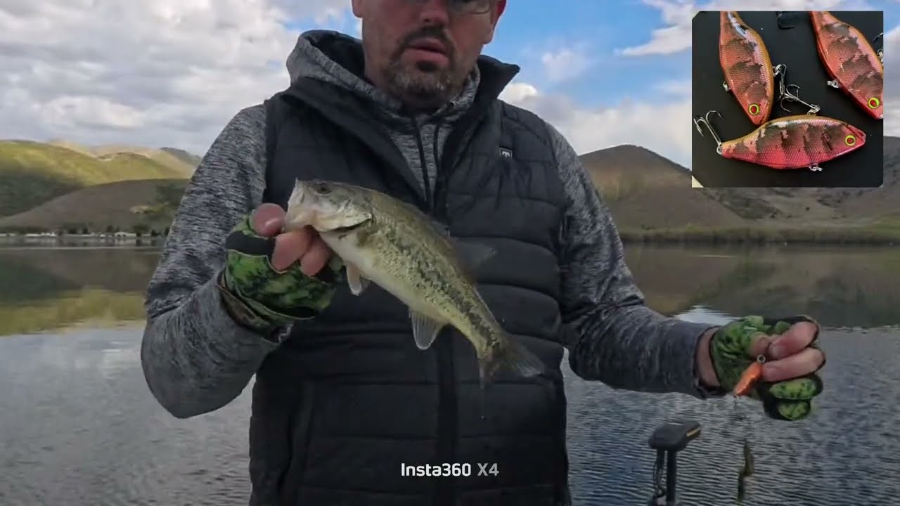 Largemouth Bass Fishing Mantua Reservoir, Northern Utah 2026 with Custom Baits!!!