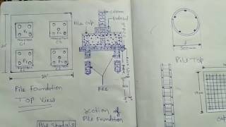 Pile foundation drawing study & pile foundation construction process