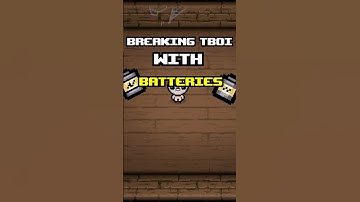 Breaking TBOI with BATTERIES #tboi #thebindingofisaac #short #shorts