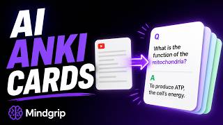 AI Anki Flashcard Generator for Med School — Mindgrip Full Tutorial