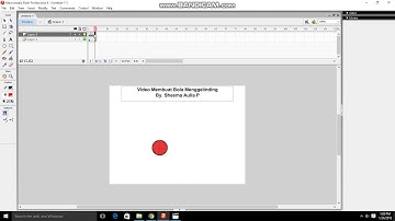 video tutorial membuat bola memantul menggunakan macromedia fash 8