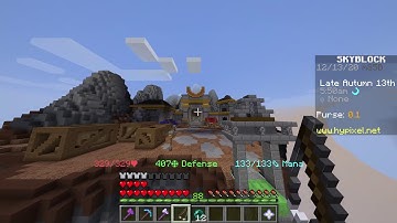 Making it all the way to the nether island on hypixel skyblock with only a grappling hook