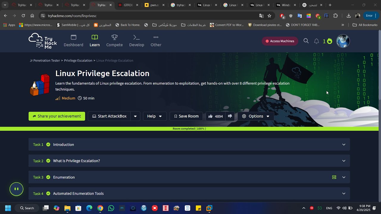 Tryhackme - Linux Privilege Escalation - بالعربي - YouTube