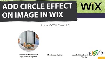 How to Add Circle Effect on Image in Wix Site | Circle Layout
