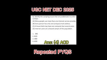Research Aptitude| UGCNET DEC 2025| Daily Quiz| important topic| repeated questions| #jrf #ugcnet