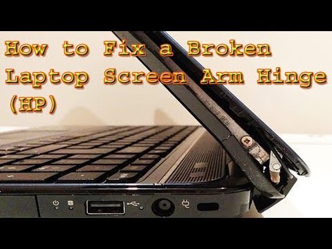 How to Repair a Broken Laptop Screen Arm Hinge HP Laptop Step By Step