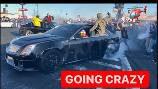 CRAZY BAY AREA SIDESHOW!! HELLCAT GETS SMACKED!!!
