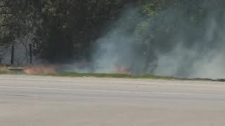 Grass fire spread rapidly near Lake Belton HS