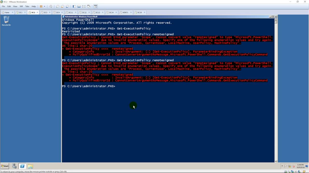 when i run powershell script it closes right away