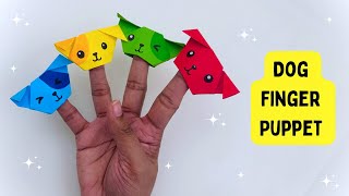 DIY DOG FINGER PUPPET / Paper Crafts For School / Paper Craft / Easy kids craft ideas / Paper Dog