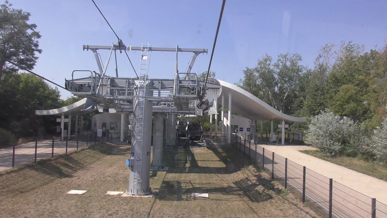 Seilbahnfahrt Berlin Marzahn IGA Gelände in 4K