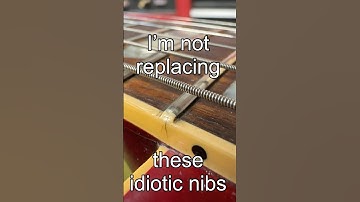 Idiotic Gibson fret nibs #guitar #guitarist #luthier