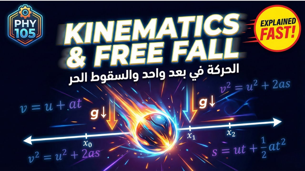 Kinematics: One-Dimensional Motion & Free-Fall Acceleration PHY 105 Chapter# 2